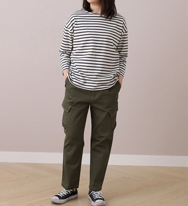 BELLUNA（ベルーナ）の「＜ｓｏｒａｆｕｋｕ＞ボーダープルオーバー（カットソー）」｜詳細画像