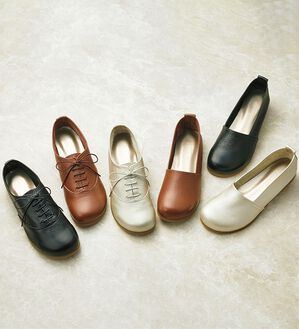 ルフラン（ルフラン）の「足指ゆったり５Ｅはだしシューズ（フラットシューズ）」｜詳細画像