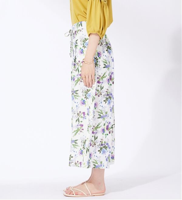 BELLUNA（ベルーナ）の「〈日比谷花壇〉ドロスト使いワイドパンツ（その他パンツ）」｜詳細画像