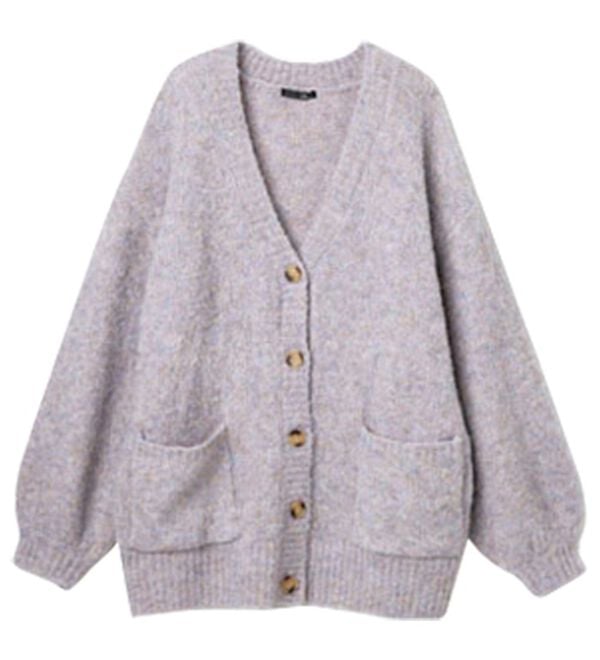 RANAN（ラナン）の「カラーオーバーカーディガン（ニットカーディガン）」｜詳細画像