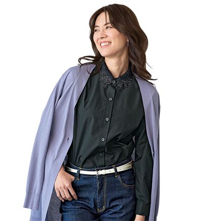 BELLUNA（ベルーナ）の「シャツコーデを更新！衿レースブラウス（ブラウス）」