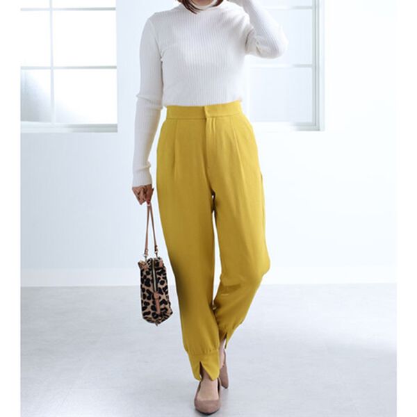 BELLUNA（ベルーナ）の「ツイル素材パンツ（フルレングスパンツ）」｜詳細画像