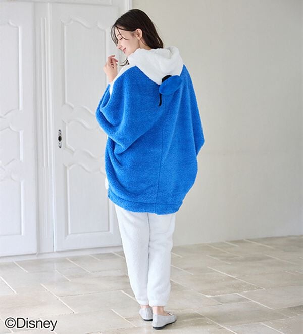 BELLUNA（ベルーナ）の「＜Ｄｉｓｎｅｙ＞【ドナルドダック】両面ボアポンチョ（パジャマ・ルームウェア）」｜詳細画像