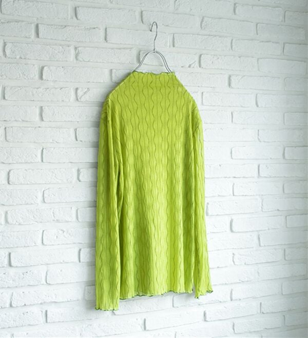 BELLUNA（ベルーナ）の「波柄立体ジャカードシアーインナー（カットソー）」｜詳細画像