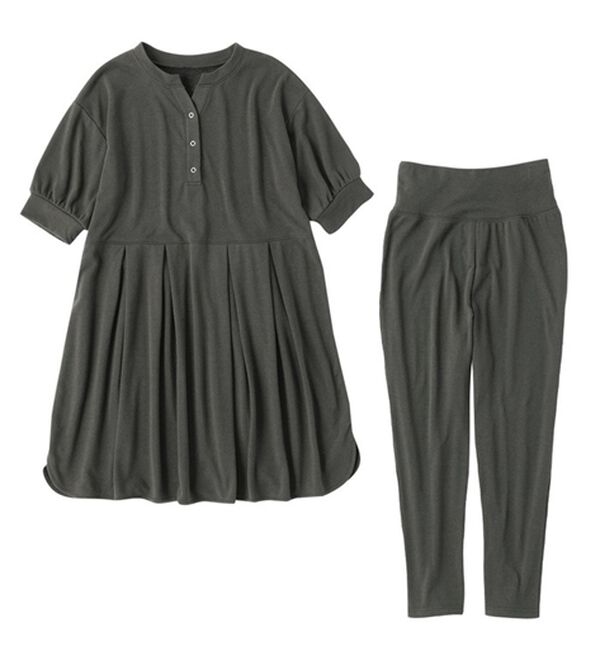 Viola e Viola（ヴィオラ エ ヴィオラ）の「やわらかパイルチュニックセットアップ（パジャマ・ルームウェア）」｜詳細画像