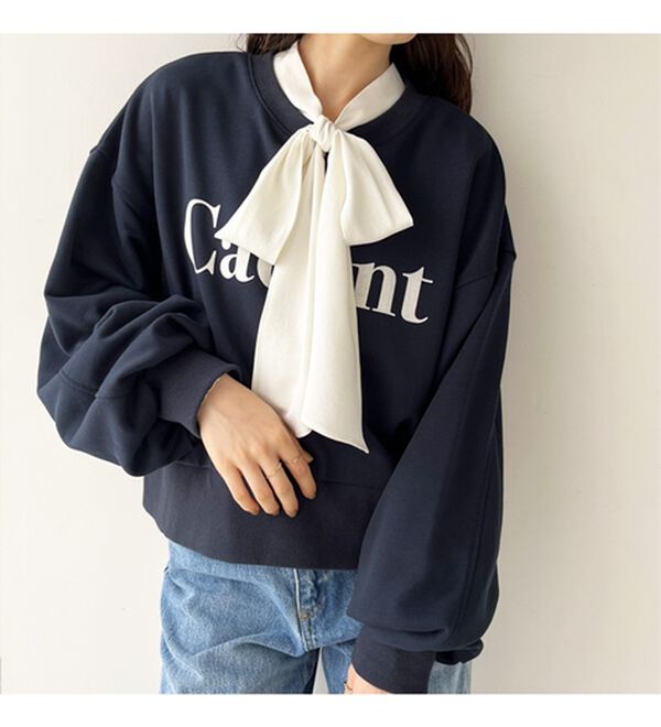 GeeRA（ジーラ）の「前後２ｗａｙボウタイブラウス（ブラウス）」｜詳細画像