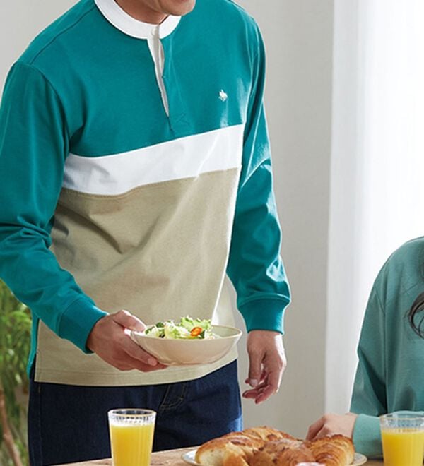 「＜ポロ・ビーシーエス＞スタンドラガーＴシャツ（メンズカットソー）」｜詳細画像