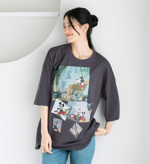 BELLUNA（ベルーナ）の「＜Ｄｉｓｎｅｙ＞ディズニー映画ＰＨＯＴＯ風Ｔシャツ（チュニック）」｜詳細画像