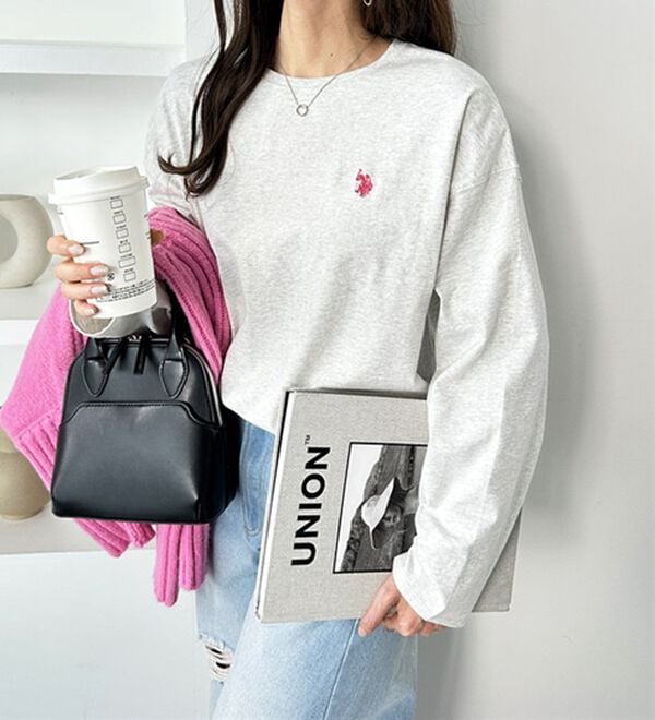 GeeRA（ジーラ）の「【Ｕ．Ｓ．ＰＯＬＯ ＡＳＳＮ】オーバーサイズ刺しゅうロンＴ（カットソー）」｜詳細画像