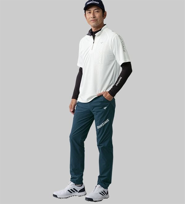 「【３点セット】＜ツアーステージ＞即完成！ブランド３点セット（メンズゴルフウェア）」｜詳細画像