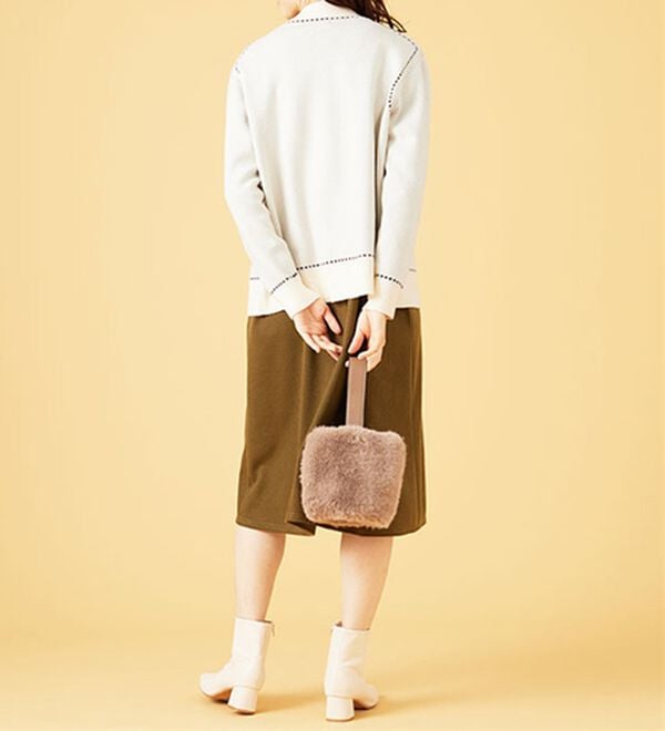 BELLUNA（ベルーナ）の「【Ｌａｇｒｉｌｕａ】ステッチ風ジャカード編ニットジャケット（その他ジャケット）」｜詳細画像