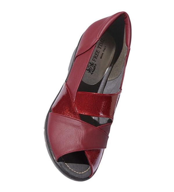 「フリータイム　異素材使いエレガンスサンダル（サンダル・ミュール）」｜詳細画像