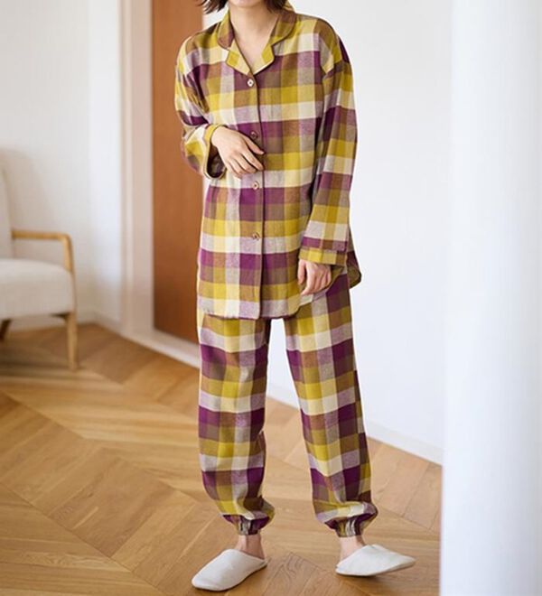 LAVIENNE（ラヴィエンヌ）の「綿１００％ふんわり柔か微起毛パジャマ（パジャマ・ルームウェア）」｜詳細画像