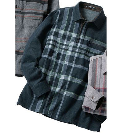 「マイナス５歳の大人格上げジャカードポロ（メンズポロシャツ）」