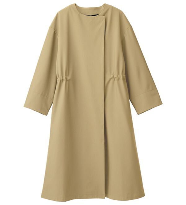 RANAN（ラナン）の「２つの機能付！ロング丈ノーカラーコート（ロングコート）」｜詳細画像