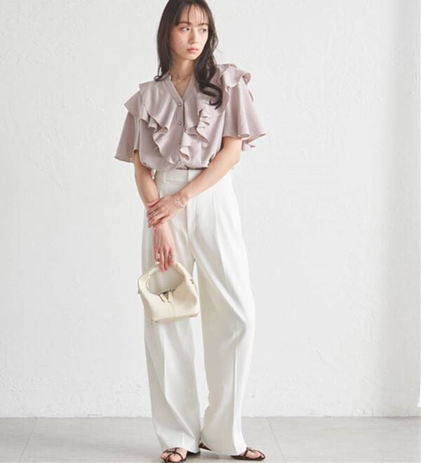 RANAN（ラナン）の「ラッフルフリルブラウス（ブラウス）」｜詳細画像