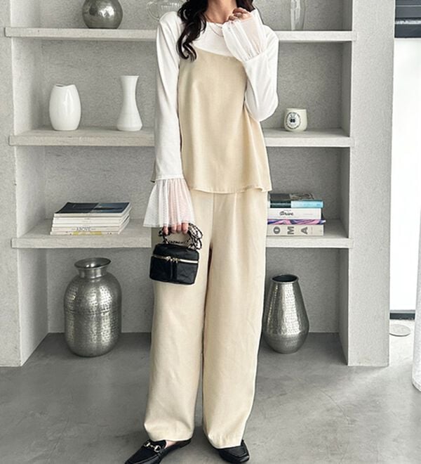 GeeRA（ジーラ）の「セットアップ風キャミソールサロペット（オールインワン）」｜詳細画像