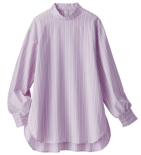 BELLUNA（ベルーナ）の「＜ＳＯＬＯＴＥＸ（Ｒ）＞ストレッチハイネックブラウス（ブラウス）」｜詳細画像