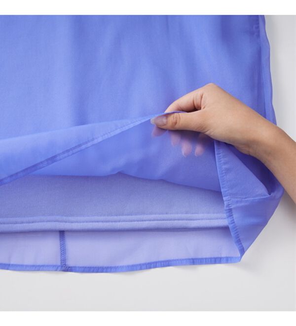 RANAN（ラナン）の「裏起毛シアー素材レイヤードスウェット（カットソー）」｜詳細画像