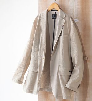 「＜ダンロップ・リファインド＞さらに軽量！軽快サッカーテーラード（メンズシャツ）」｜サンドベージュ