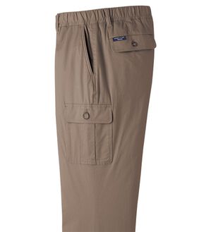 「＜コムルヴァン・オム＞ラクして暖か裏フリースパンツ（メンズフルレングスパンツ）」｜ベージュ