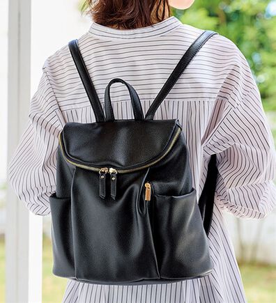 BELLUNA（ベルーナ）の「中身が見やすい多ポケットリュック（リュック）」