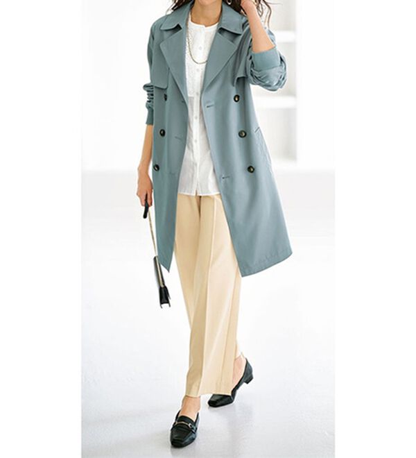 BELLUNA（ベルーナ）の「サラリ美脚見え！タック使いワイドパンツ（ワイドパンツ・ガウチョ）」｜詳細画像