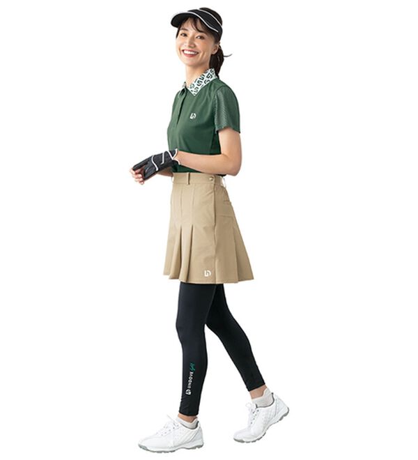 BELLUNA（ベルーナ）の「【UNDOVE】袖メッシュ衿ロゴポロシャツ（ポロシャツ）」｜詳細画像