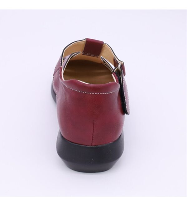 BELLUNA（ベルーナ）の「面ファスナーで脱ぎ履き楽グルカ風シューズ（フラットシューズ）」｜詳細画像