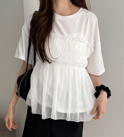 GeeRA（ジーラ）の「シアービスチェドッキングＴシャツ（カットソー）」