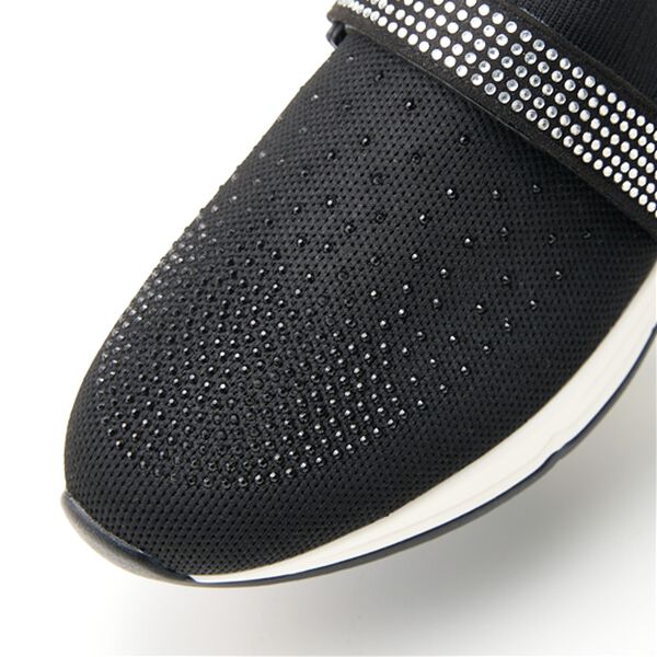 ルフラン（ルフラン）の「ビジュー付４Ｅベルトニットスニーカー（スニーカー）」｜詳細画像