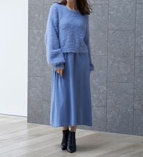 RANAN（ラナン）の「フェザーニットワンピースアンサンブル（ニットワンピース）」