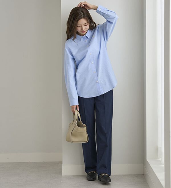 BELLUNA（ベルーナ）の「【ＰＯＬＯ　ＢＣＳ】オックス素材刺しゅうシャツ（シャツ）」｜詳細画像