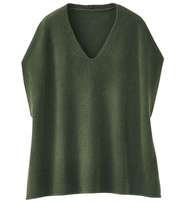 BELLUNA（ベルーナ）の「インナーに合わせるウール入りニットベスト（ベスト）」｜詳細画像