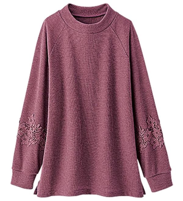 BELLUNA（ベルーナ）の「モチーフレース使いふんわりプルオーバー（カットソー）」｜詳細画像