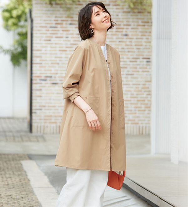 LAVIENNE（ラヴィエンヌ）の「シャーリングスリーブシャツワンピース（チュニック）」｜詳細画像