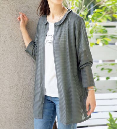 ルフラン（ルフラン）の「風が通る涼やかジャケット（その他ジャケット）」