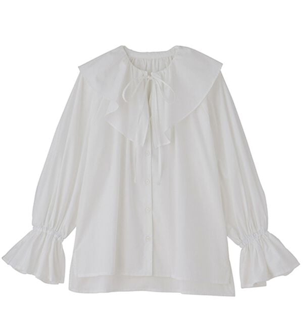 GeeRA（ジーラ）の「ビッグフリルカラーブラウス（ブラウス）」｜詳細画像