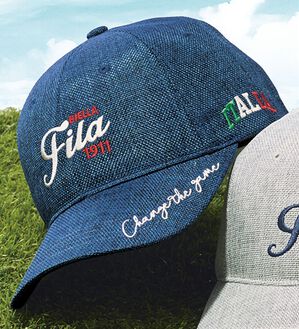 「＜フィラ＞大人のスポーティデザインキャップ（メンズ帽子）」｜杢ネイビー