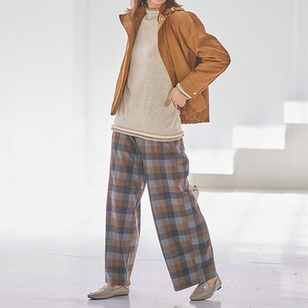 BELLUNA（ベルーナ）の「＜日本製＞ホールガーメント２枚重ね着プルオーバー（ニット・セーター）」｜詳細画像