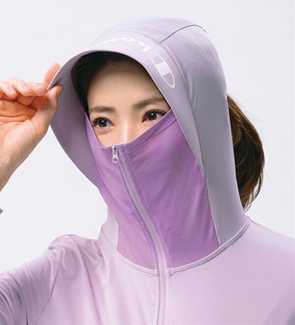 ルフラン（ルフラン）の「＜Ｃｈａｍｐｉｏｎ＞フェイスガード付ＵＶパーカー（パーカー）」｜詳細画像
