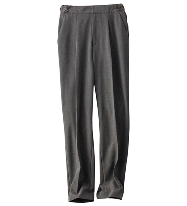 BELLUNA（ベルーナ）の「こっそりおなかがラクラク！ボタン使いウエスト調整テーパードパンツ（テーパードパンツ）」｜詳細画像