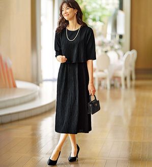 ◆極美品◆ペルナ◆スクエアジャガードワンピース◆マキシ丈◆ロング◆黒◆ゆったり perna ワンピースのおすすめ人気商品一覧 通販 - Yahoo