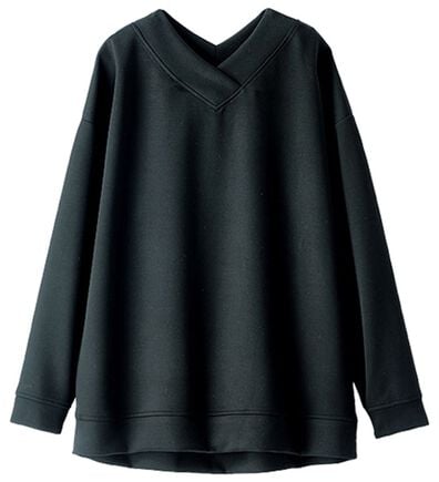 BELLUNA（ベルーナ）の「なめらかタッチ！もっちりんＶネックチュニック（カットソー）」