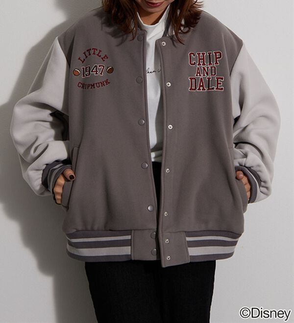 BELLUNA（ベルーナ）の「＜Ｄｉｓｎｅｙ＞【チップ＆デール】フリースボンディングスタジャン（ハーフコート）」｜詳細画像