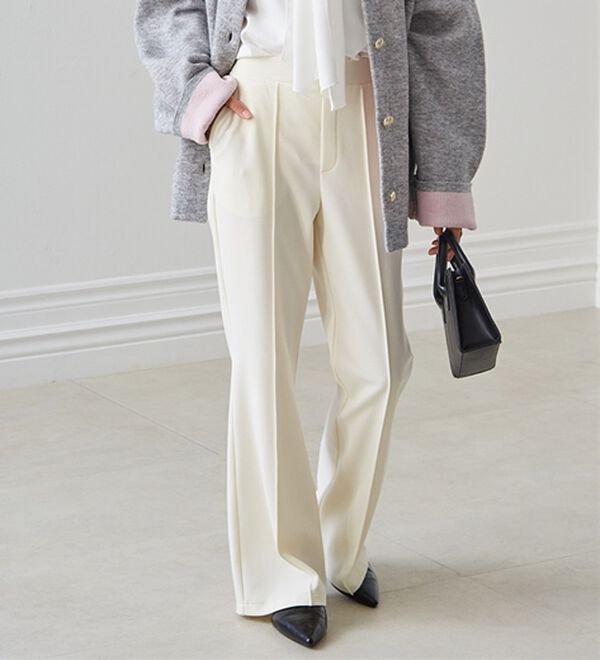 RANAN（ラナン）の「美脚見えツイルフレアーパンツ（フルレングスパンツ）」｜詳細画像