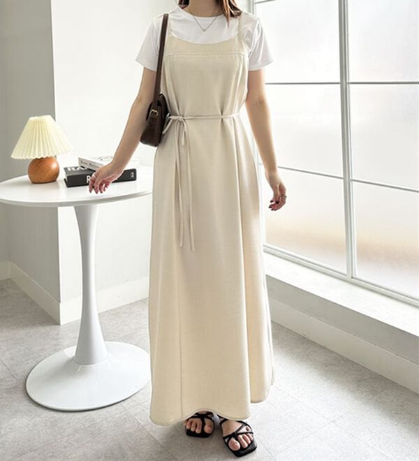 GeeRA（ジーラ）の「リネンライクロングキャミワンピース（その他ワンピース）」｜詳細画像