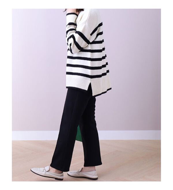 BELLUNA（ベルーナ）の「シアバター加工裏ベロア美脚フレアーパンツ（フルレングスパンツ）」｜詳細画像