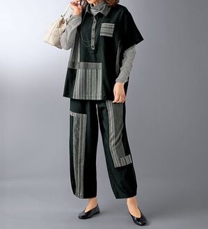 BELLUNA（ベルーナ）の「バルーンパンツ切替デザインセットアップ（セットアップ）」｜詳細画像