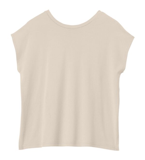 GeeRA（ジーラ）の「綿１００％前後２ＷＡＹシルケットフレンチスリーブカットソー（Tシャツ）」｜詳細画像